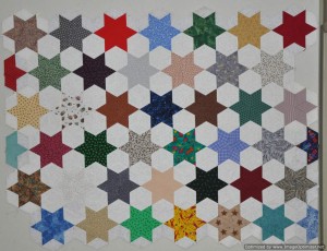 2014_Apr 27_Matthew's Star Quilt_English Paper Pieced.