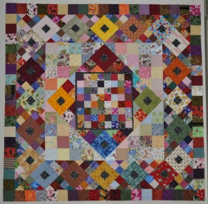 SCRAP CHAOS  - 58 1/2 inches square