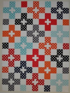 12 - Check Plus - This one needs quilting & binding