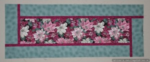 4 - Poinsettia Table Runner - this one needs quilting & binding