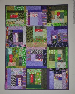 Canada 150 Slab Quilt - green and purple